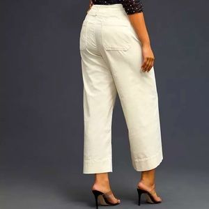Anthropology - Pilcro, White, High waisted, crop jeans